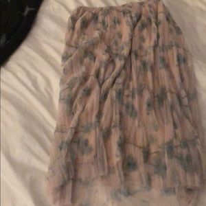 Pink and green skirt